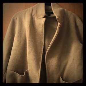 J Crew Open-front sweater-blazer size XS camel